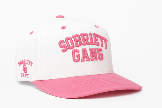 OG - White & Petal Pink (Pink Brim)