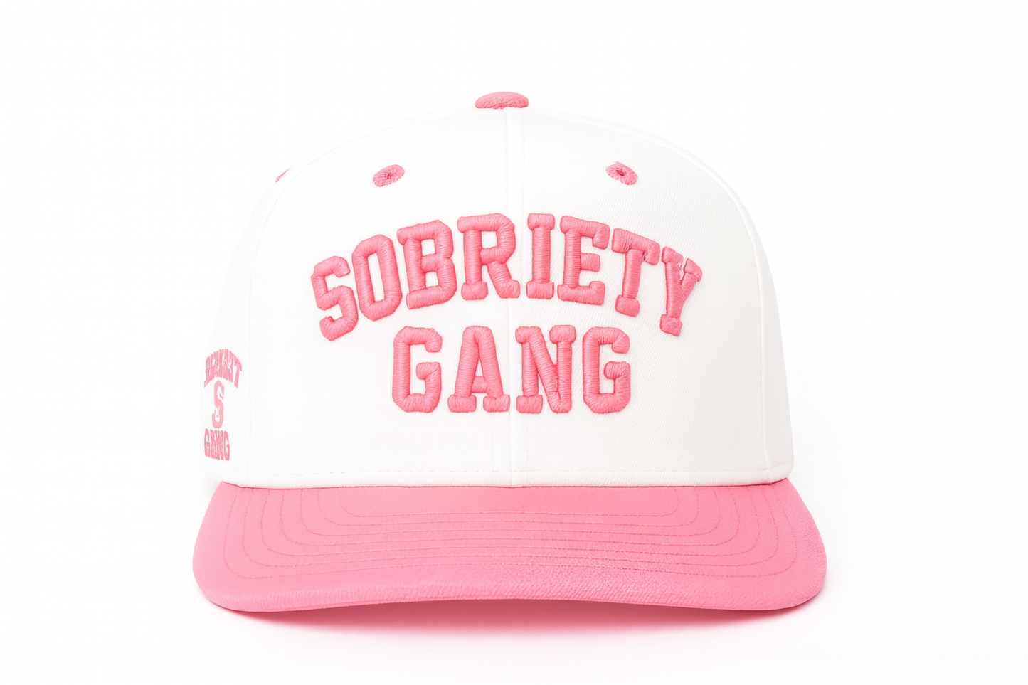 OG - White & Petal Pink (Pink Brim)