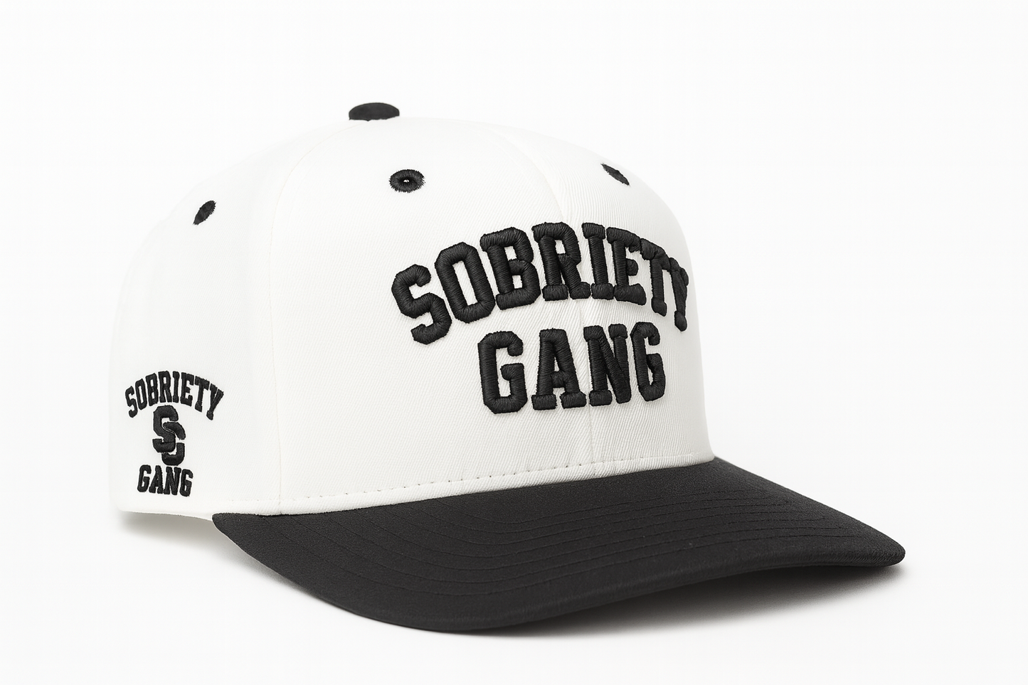 OG- White & Black (Black Brim)